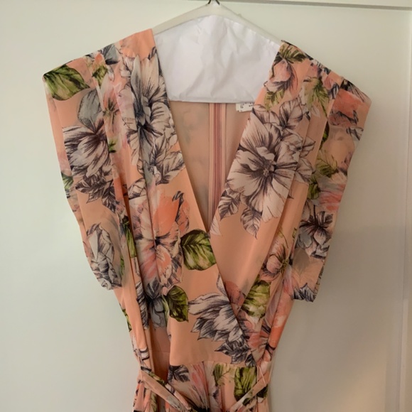 Eliza J Floral Ruffle High/Low Maxi Dress - Picture 1 of 3